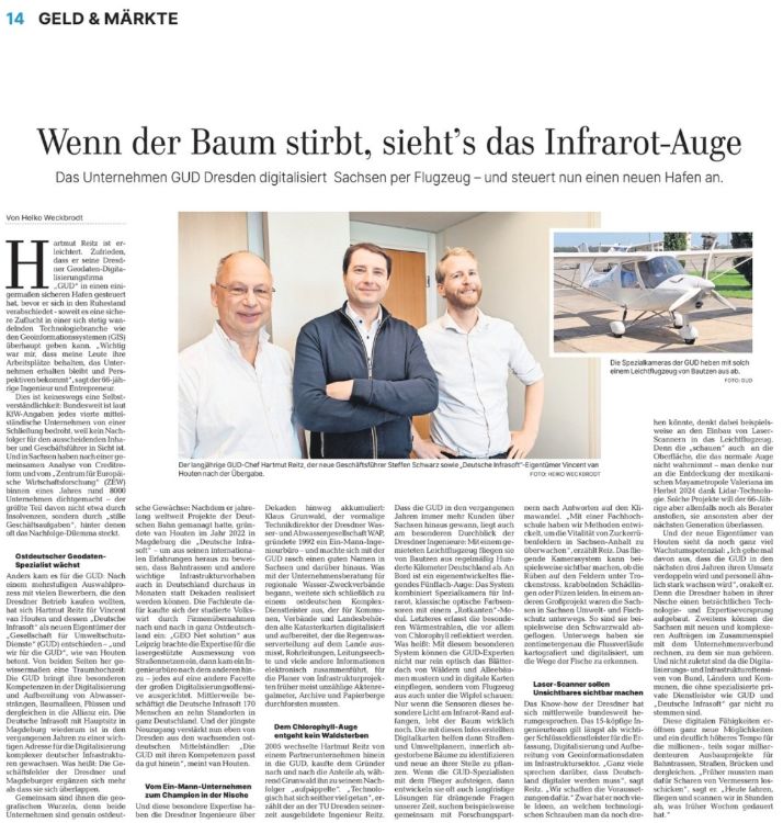 Artikel in Wirtschaft in Sachsen mit Vincent van Houten, Hartmut Reitz und Steffen Schwarz